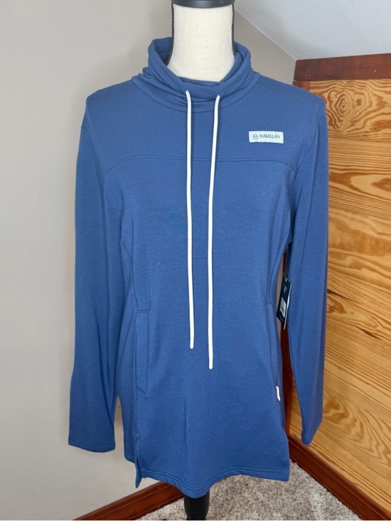 Magellan Outdoors Tops - Magellan Outdoors Long Sleeve Funnel Neck Pullover Medieval Blue Extra Small NWT